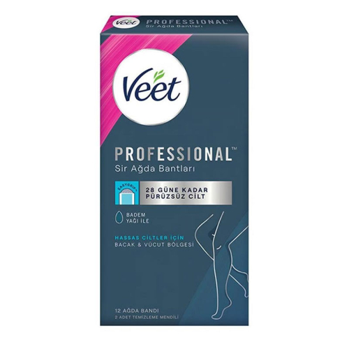 Veet EasyStrip Kullanıma Hazır Sir Ağda Bantları 12 adet - Veet
