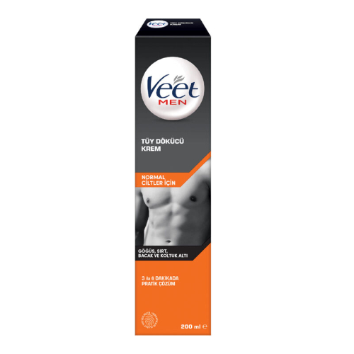 Veet Men Normal Ciltler için Tüy Dökücü Krem 200 ml - 1