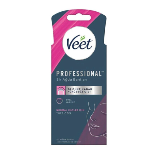 Veet Professional Sir Ağda Bantları Normal Cilt- Yüze Özel 20 Adet - Veet