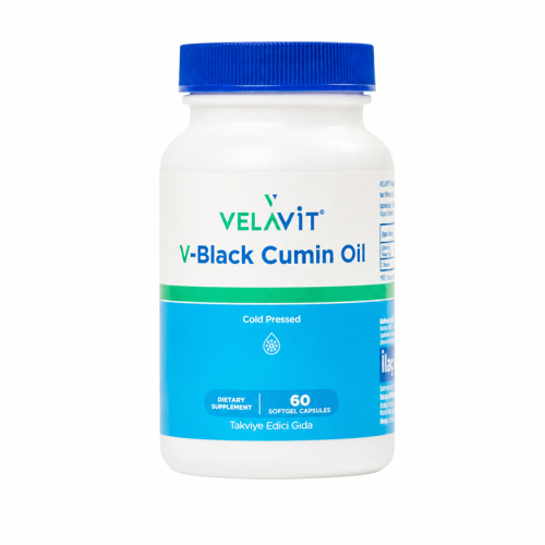 Velavit V-Black Cumin Oil Takviye Edici Gıda 60 Kapsül - Velavit