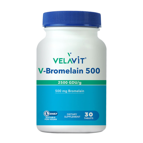 Velavit V-Bromelain 500 Takviye Edici Gıda 30 Tablet - Velavit