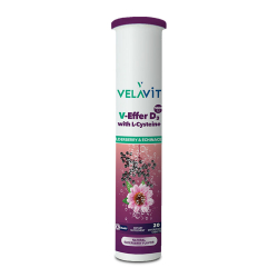 Velavit V-Effer D3 with L-Cysteine 20 Efervesan Tablet - 1