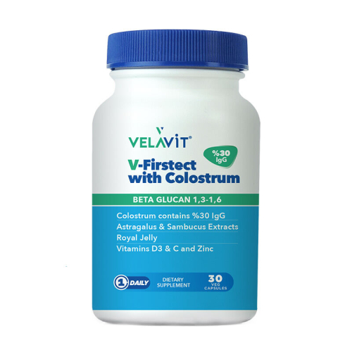 Velavit V-Firstect with Colostrum Takviye Edici Gıda 30 Kapsül - Velavit