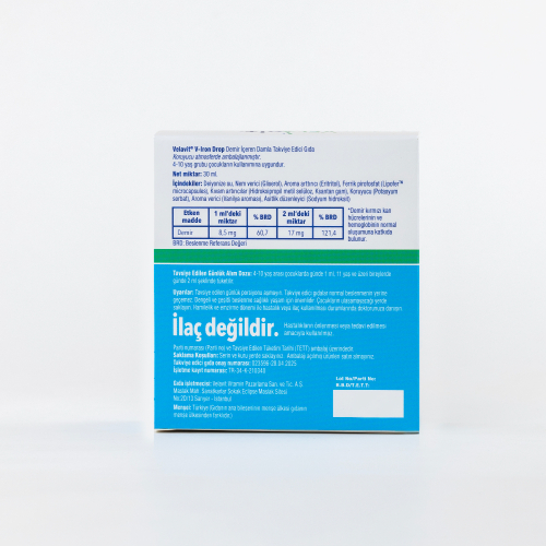 Velavit V-Iron Drop Demir İçeren Damla Takviye Edici Gıda 30 ml - 2