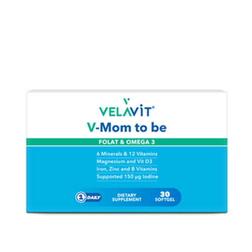 Velavit V-Mom To Be Folat ve Omega3 30 Softgel - Velavit