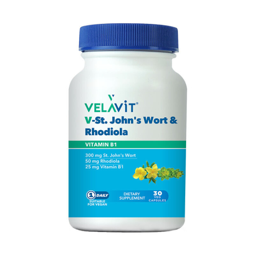 Velavit V-St.Johns Wort Rhodiola Takviye Edici Gıda 30 Kapsül - 1