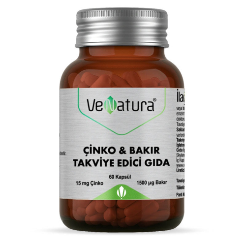 VeNatura Çinko - Bakır Takviye Edici Gıda 60 Kapsül - 1