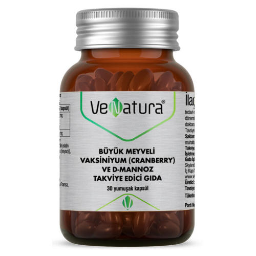 VeNatura Cranberry ve D Mannoz Takviye Edici Gıda 30 Yumuşak Kapsül - VeNatura