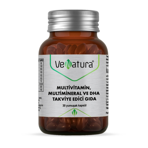 VeNatura Multivitamin, Multimineral ve DHA Takviye Edici Gıda 30 Yumuşak Kapsül - VeNatura