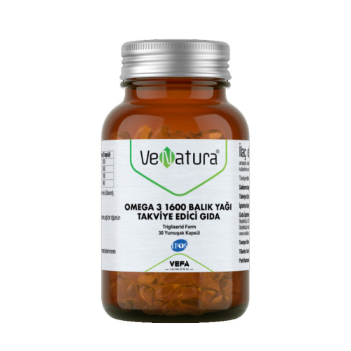 VeNatura Omega 3 1600 Balık Yağı 30 Yumuşak Kapsül - VeNatura