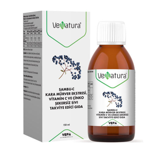 VeNatura Sambu-C Kara Mürver Ekstresi Takviye Edici Gıda 150 ml - VeNatura