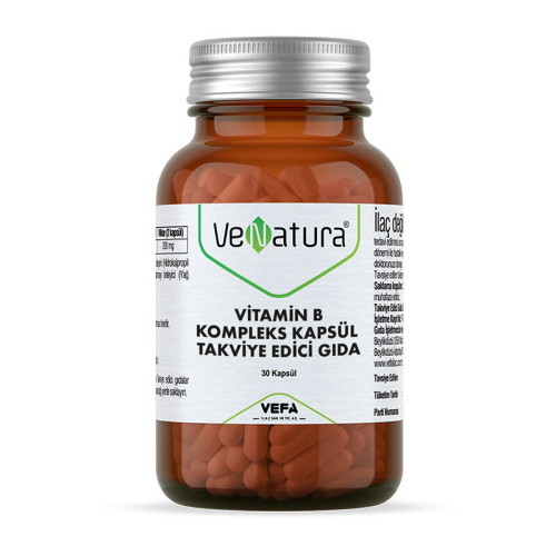 VeNatura Vitamin B Kompleks Kapsül Takviye Edici Gıda 30 Kapsül - VeNatura