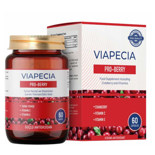 Viapecia Pro-Berry Turna Yeşili ve Vitaminler İçeren Takviye Edici Gıda 6 Kapsül - Viapecia