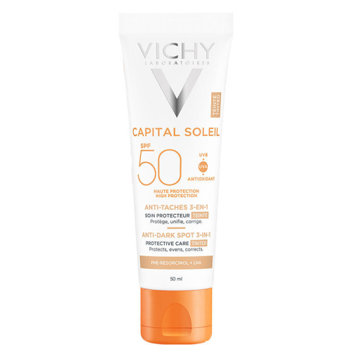 Vichy Capital Soleil Spf 50+ Anti Dark Spots Leke Karşıtı Renkli Güneş Kremi 50 ml - Vichy