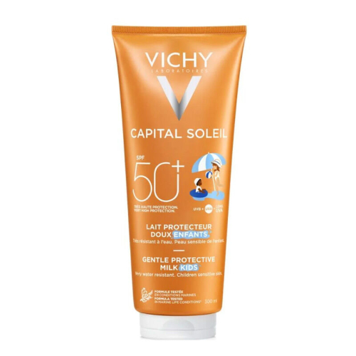 Vichy Capital Soleil SPF 50+ Çocuklar İçin Yüz ve Vücut Güneş Sütü 300 ml - Vichy