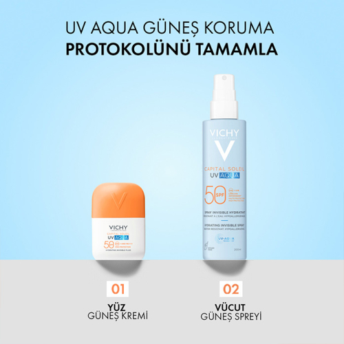 Vichy Capital Soleil UV Aqua Spf50 Vücut Güneş Kremi 200 ml - 6