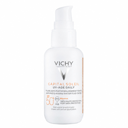 Vichy Capital Soleil UV Yaşlanma Karşıtı Güneş Kremi SPF 50 40 ml - Renkli - Vichy