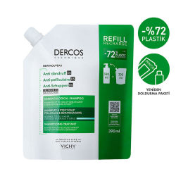 Vichy Dercos Anti Dandruff Kepek Karşıtı Şampuan 390 ml - Normal ve Yağlı Saçlar - Refill - 1