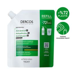 Vichy Dercos Anti Dandruff Kepek Karşıtı Şampuan 390ml - Kuru Saçlar - Refill - 2