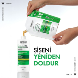 Vichy Dercos Anti Dandruff Kepek Karşıtı Şampuan 390ml - Kuru Saçlar - Refill - 4