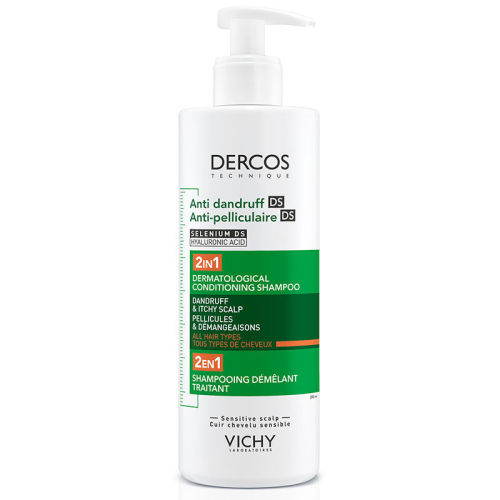 Vichy Dercos Dercos 2’si 1 Arada Kepek Karşıtı ve Nemlendirici Şampuan 390 ml - Vichy