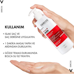Vichy Dercos Energy+ Saç Dökülmesine Karşı Şampuan 400 ml - 3