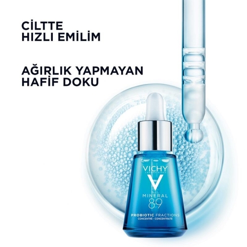 Vichy Mineral 89 Probiyotik Aydınlatıcı Yenileyici ve Bariyer Onarıcı Serum 30 ml - 2