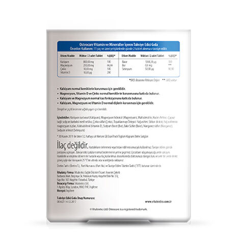 Vitabiotics Osteocare Original Calcium 90 Tablets - 2