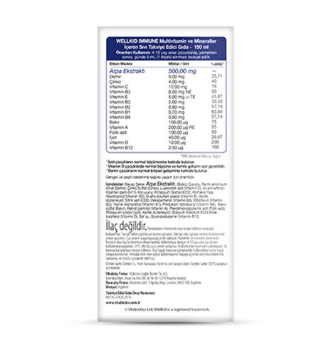 Vitabiotics Wellkid Immune Liquid Sıvı Takviye 150 ml | 4-10 Yaş - 2