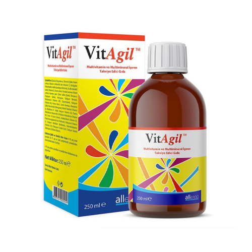 VitAgil Multivitamin Multimineral İçeren Takviye Edici Gıda 250 ml - Allergo İlaç