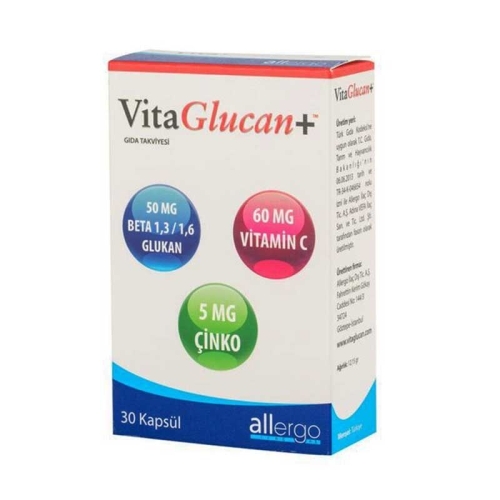 Vitaglucan+ Gıda Takviyesi 30 Kapsül - Vitaglucan+