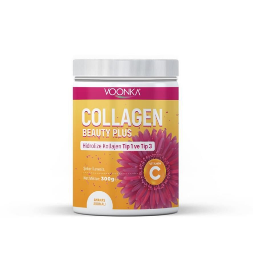 Voonka Collagen Beauty Plus Ananas Aromalı Takviye Edici Gıda 300 gr - 1
