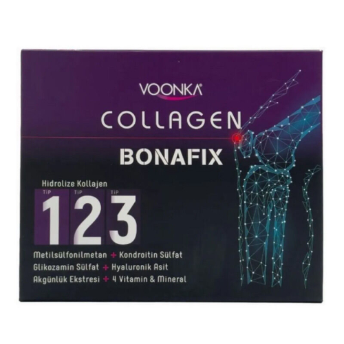 Voonka Collagen Bonafıx Tip I,II,III Takviye Edici Gıda 30 Saşe - Voonka