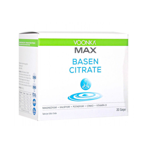 Voonka Max Basen Citrate Takviye Edici Gıda 30 Şase - Voonka