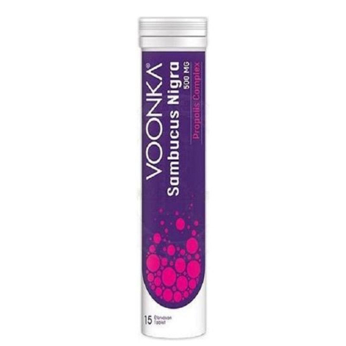 Voonka Sambucus Nigra Propolis Complex Kara Mürver 15 Efervesan Tablet - Voonka