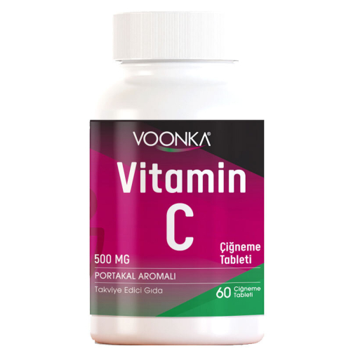 Voonka Vitamin C Portakal Aromalı 60 Çiğneme Tableti - 1