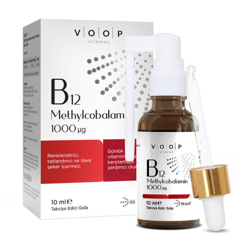 Voop B12 Vitamini İçeren Sprey Takviye Edici Gıda 10 ml - Voop