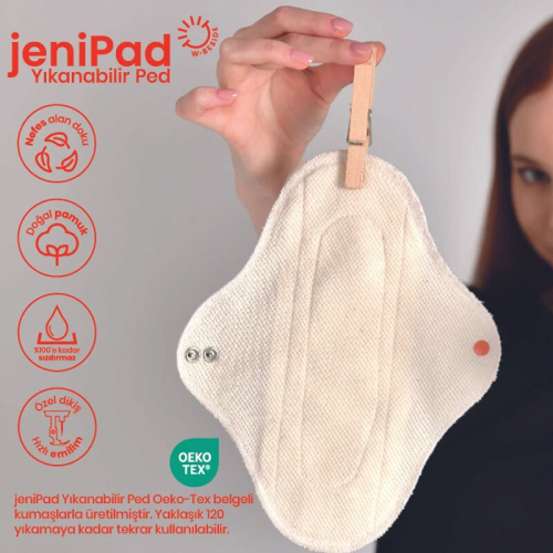 W-Beside JeniPad Kadın Pedi Normal Ultra Emici 3 Adet - 4