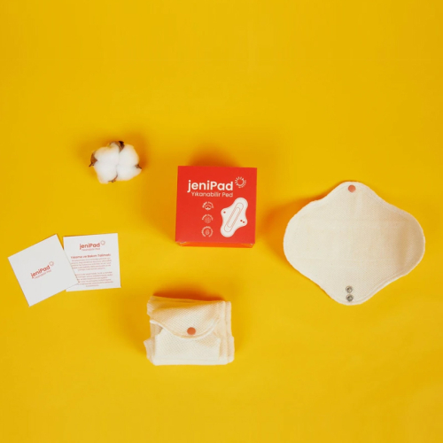 W Beside Jenipad Yıkanabilir Beyaz Kadın Pedi Pamuklu Sızdırmaz Normal Ultra Emici 3 Adet - 3