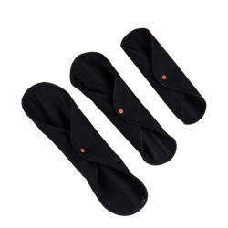 W-Beside JeniPad Yıkanabilir Ped Mix -Siyah - 1