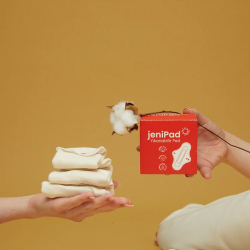 W-Beside JeniPad Yıkanabilir Ped Tanga - Beyaz 6 Adet - 2