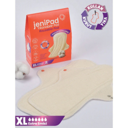 W - Beside Yıkanabilir Kadın Pedi Ultra Emici Sızdırmaz XL Beyaz 2 Adet - 3