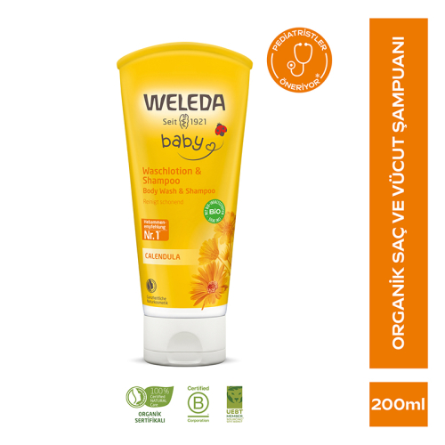 Weleda Calendula Organik Saç ve Vücut Şampuanı 200 ml - 2