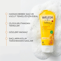 Weleda Calendula Organik Saç ve Vücut Şampuanı 200 ml - 2