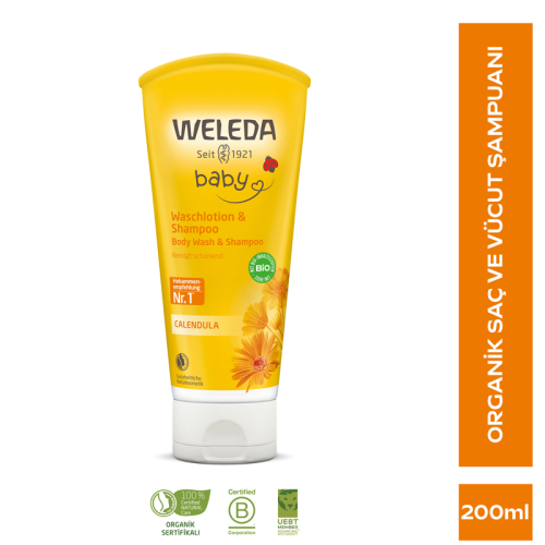 Weleda Calendula Organik Saç ve Vücut Şampuanı 200 ml - 7