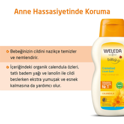 Weleda Calendula Organik Temizleyici ve Nemlendirici Banyo Kremi 200 ml - 8