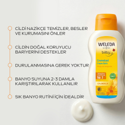 Weleda Calendula Organik Temizleyici ve Nemlendirici Banyo Kremi 200 ml - 3