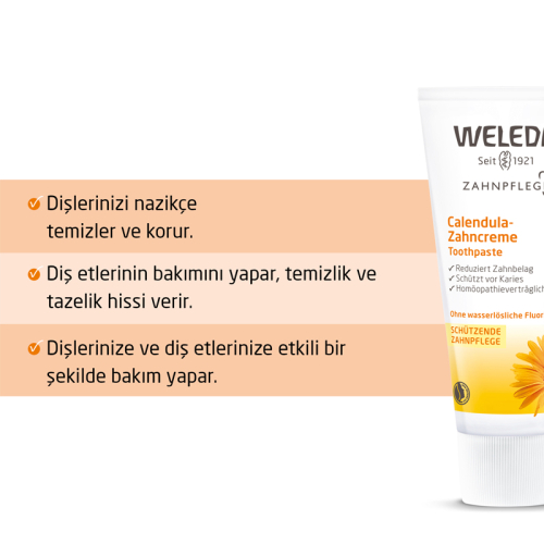 Weleda Calendula Özlü Organik Diş Macunu 75ml - 2