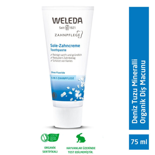 Weleda Deniz Tuzu Mineralli Organik Diş Macunu 75ml - 2