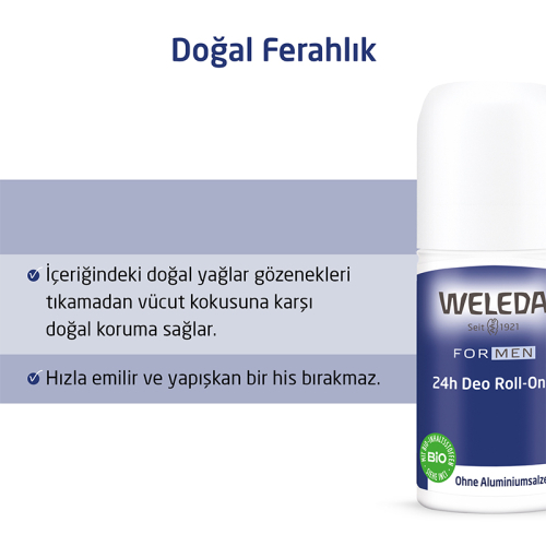 Weleda Erkeklere Özel Roll On Deodorant 50 ml - 2